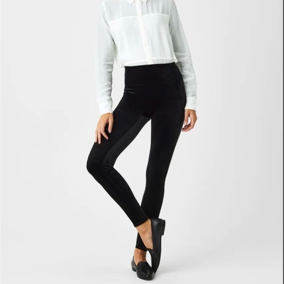 SPANX Pants - SPANX Black Velvet Leggings